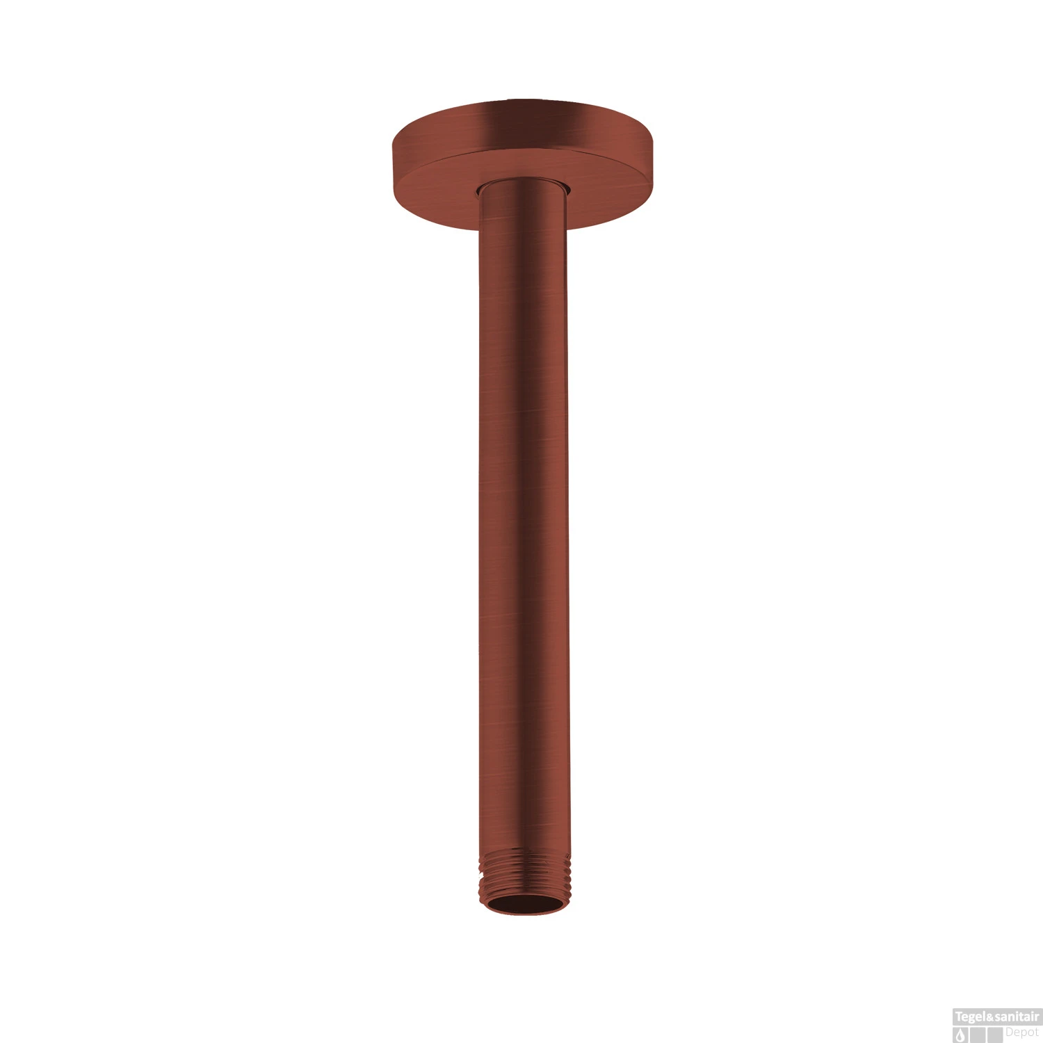 Plafondbuis Lagoo Nesso 20 Cm RVS Geborsteld Koper PVD 3 Plafondbuis Lagoo Nesso 20 Cm RVS Geborsteld Koper PVD