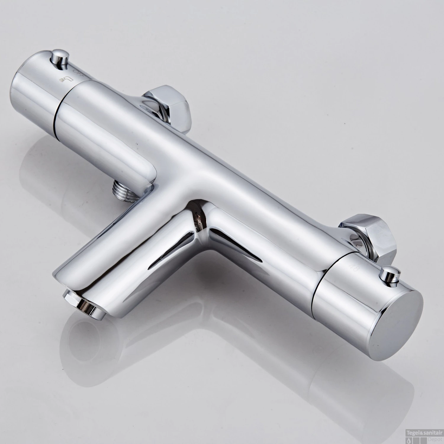 Opbouw Badkraan Boss & Wessing Talpa Met Handdoucheset Messing Chroom 5 Opbouw Badkraan Boss & Wessing Talpa Met Handdoucheset Messing Chroom - Afbeelding 3