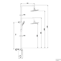 Opbouw Regendouche Set Boss & Wessing Gold Pro Thermostatisch Staaf Handdouche Mat Goud 30 Cm -Exporteren Badkamer Top Winkel opbouw regendouche set bws gold pro thermostatisch staaf handdouche mat goud 30 cm tech