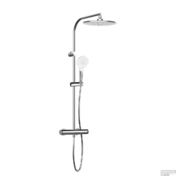 Opbouw Regendouche Set GRB Time Thermostatisch Anti-Kalk Ronde Hoofddouche Ø25 Cm Chroom