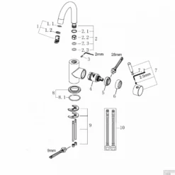 Opbouw Wastafelkraan Wiesbaden Caral Met Draaibare Uitloop Geborsteld Messing Goud PVD Coating -Exporteren Badkamer Top Winkel opbouw wastafelkraan wiesbaden caral draaibare uitloop geborsteld messing tech1