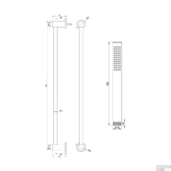Opbouwset Bad- En Douchekraan Brauer Brushed Carving Thermostatisch Met Glijstang Geborsteld RVS -Exporteren Badkamer Top Winkel opbouwset bad en douchekraan brauer brushed carving thermostatisch met glijstang geborsteld rvs tec1