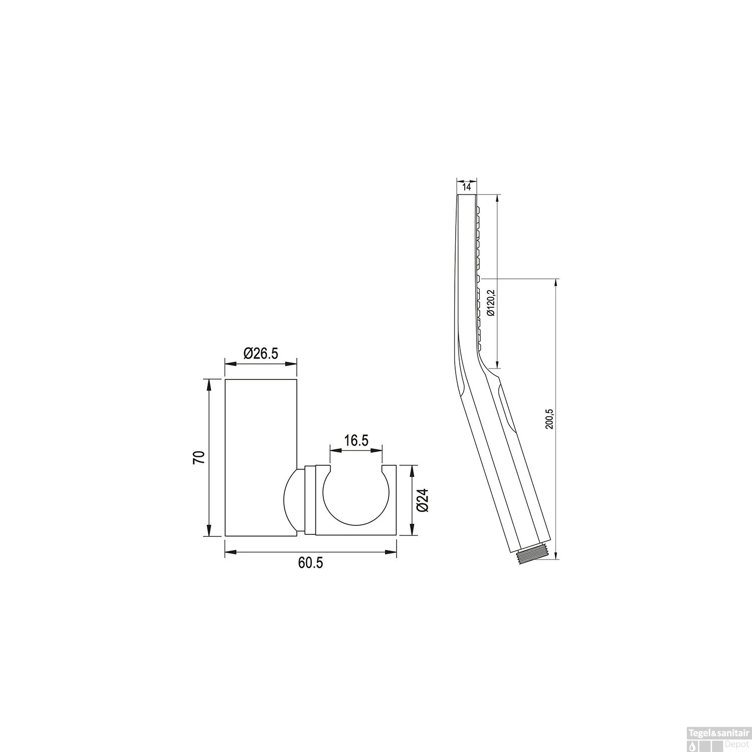 Opbouwset Bad- En Douchekraan Brauer Brushed Edition Thermostatisch Met Wandhouder En Handdouche 3 Standen Geborsteld RVS - Afbeelding 7
