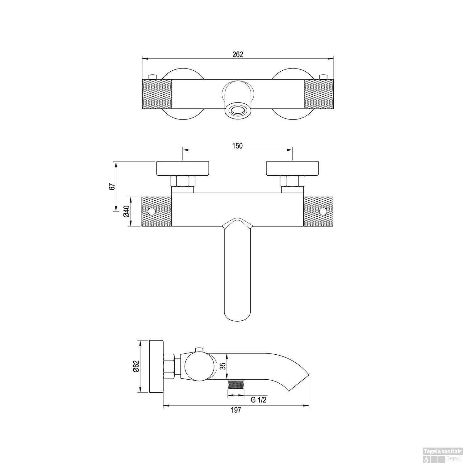 Opbouwset Bad- En Douchekraan Brauer Chrome Carving Thermostatisch Met Glijstang En Handdouche 3 Standen Chroom 11 Opbouwset Bad- En Douchekraan Brauer Chrome Carving Thermostatisch Met Glijstang En Handdouche 3 Standen Chroom - Afbeelding 9