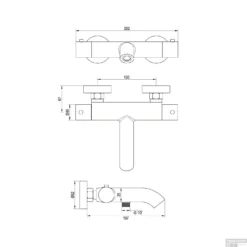 Opbouwset Bad- En Douchekraan Brauer Gold Edition Thermostatisch Met Wandhouder En Handdouche 3 Standen Geborsteld Goud -Exporteren Badkamer Top Winkel opbouwset bad en douchekraan brauer gold edition thermostatisch met wandhouder en handdouche 3 standen geborsteld goud tec1