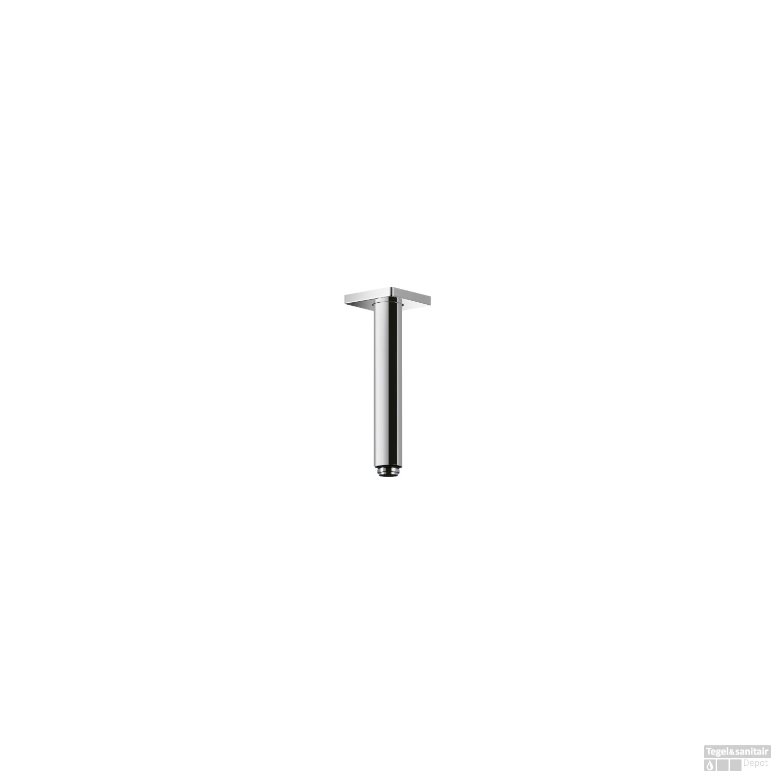 Plafonduitloop Hotbath Mate 15 Cm Vierkante Rozet Chroom