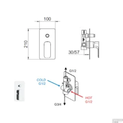 Douchekraan Inbouw Sapho Spy Mengkraan Eengreeps Afbouwdeel 2-weg Chroom (incl. Inbouwdeel) -Exporteren Badkamer Top Winkel py42 douchekraan inbouw sapho spy mengkraan eengreeps afbouwdeel 2 weg chroom incl. inbouwdeel 2