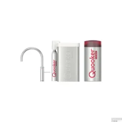 Quooker Cube Fusion Round Chroom Met Combi Boiler