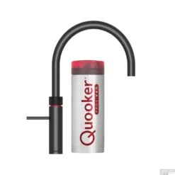 Quooker Fusion Round Mat Zwart Met Combi Boiler +