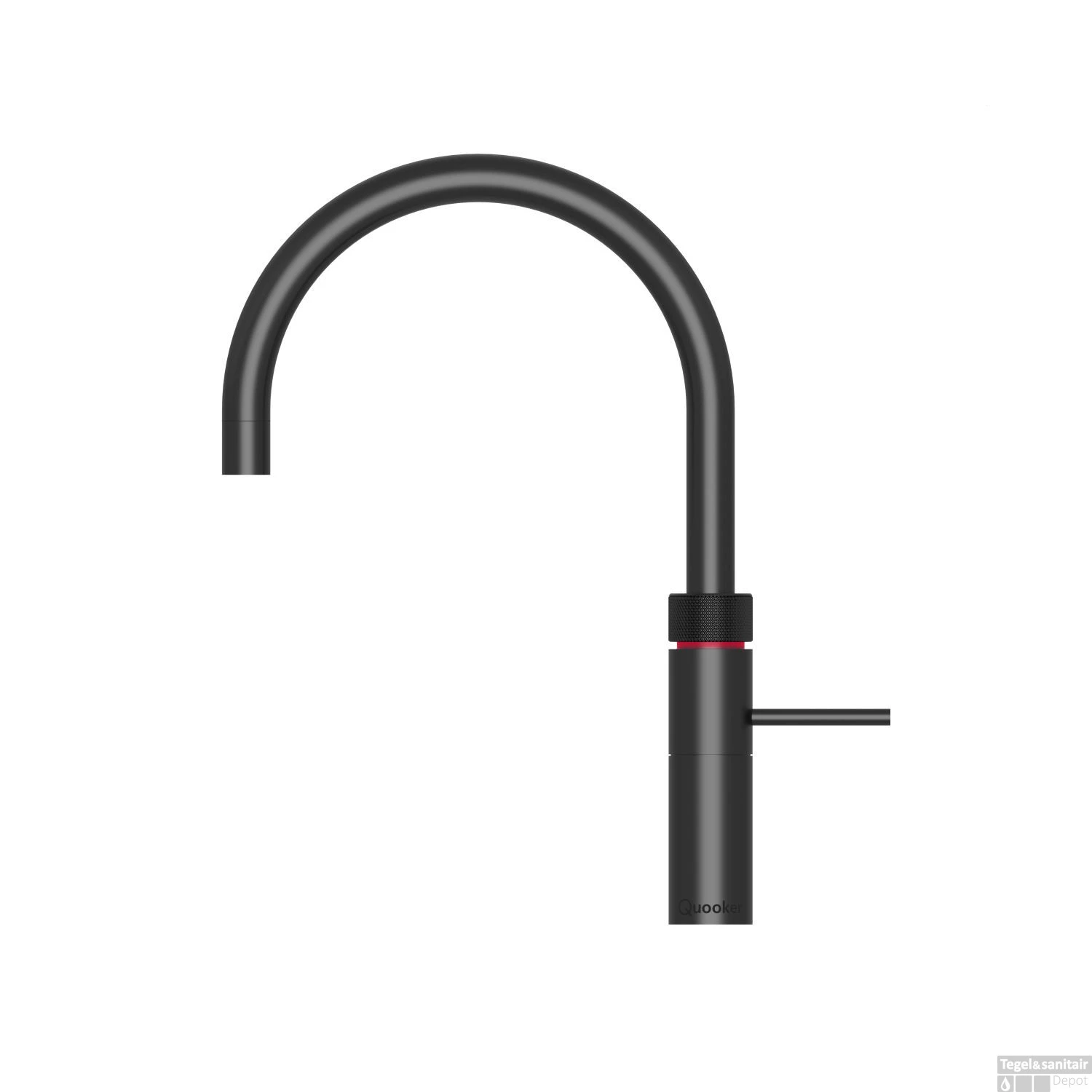 Quooker Cube Fusion Round Mat Zwart Met Combi+ Boiler - Afbeelding 2