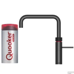 Quooker Fusion Square Mat Zwart Met Combi Boiler +
