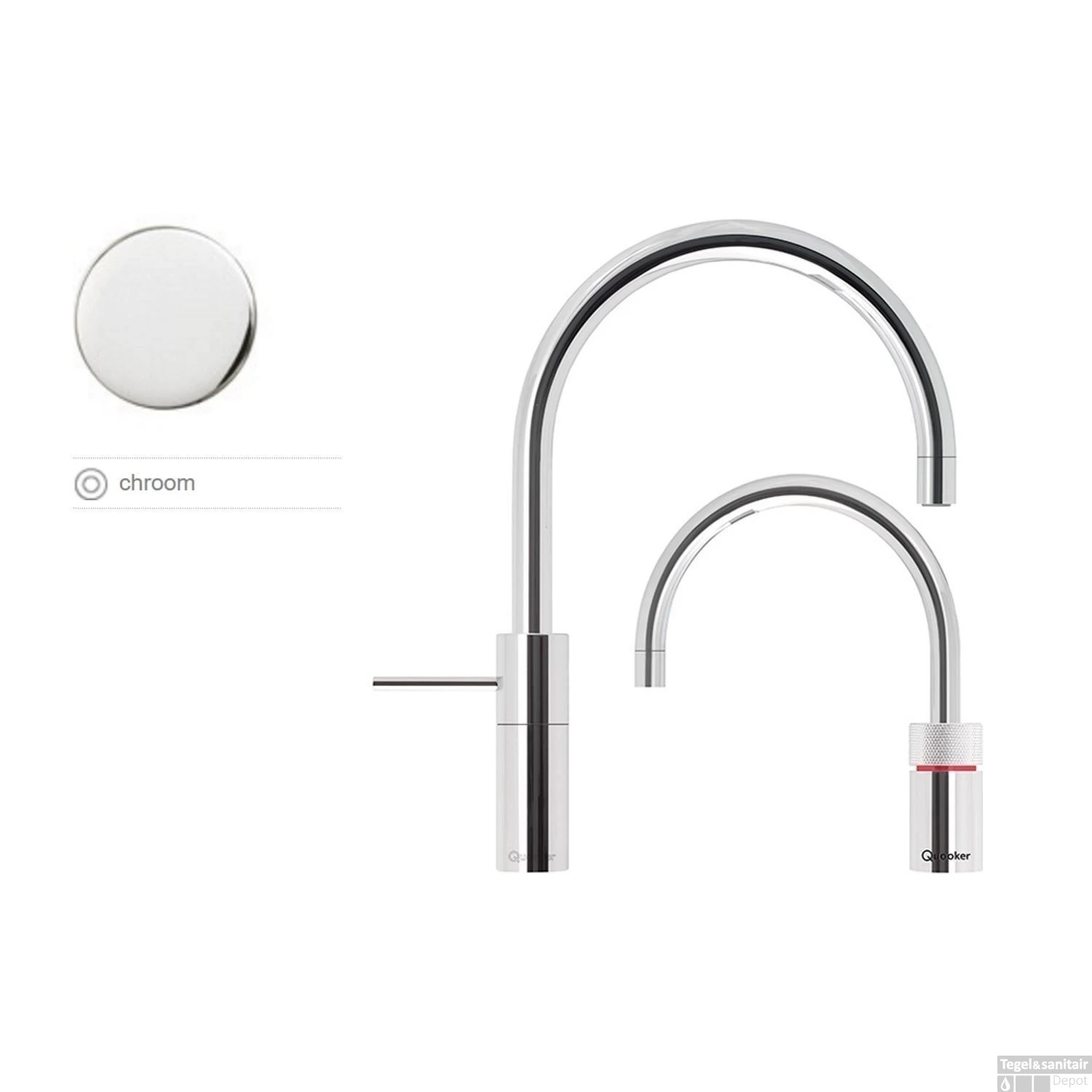 Quooker Nordic Round Twintaps Met PRO3 VAQ-E Boiler Chroom 4 Quooker Nordic Round Twintaps Met PRO3 VAQ-E Boiler Chroom - Afbeelding 2