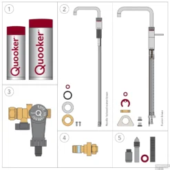 Quooker Reservoir PRO3-VAQ E (alleen De Boiler) -Exporteren Badkamer Top Winkel quooker pro3 technisch 1