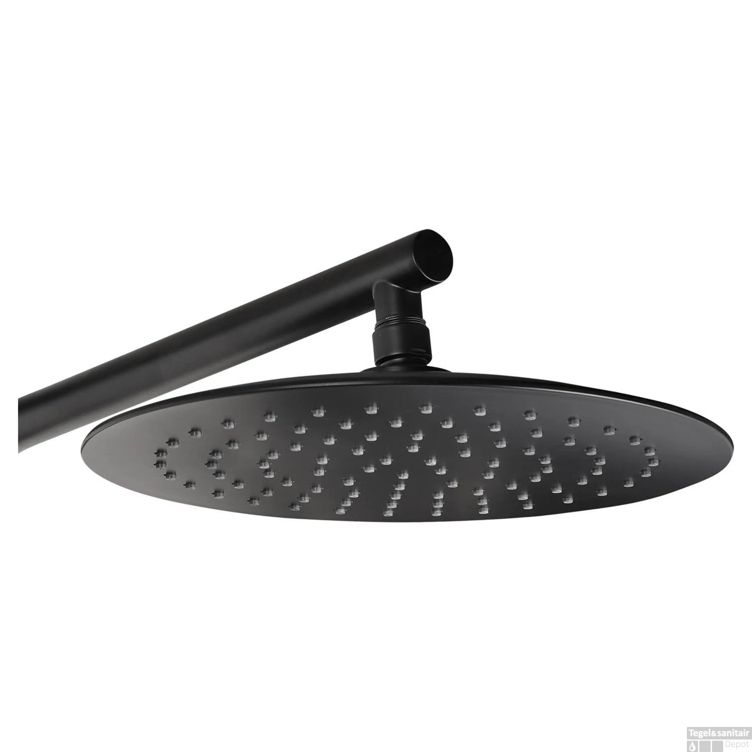 Differnz Regendouche | Thermoline | 25cm Stortdouche Met Handdouche | Opbouw | Mat Zwart - Afbeelding 2