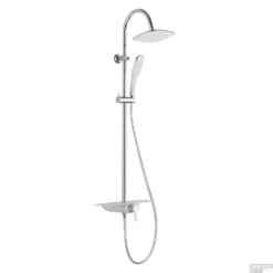 Regendouche Eengreepsmengkraan Schutte Waterway Met Planchet Chroom Wit