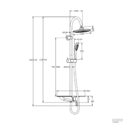Regendouche Eengreepsmengkraan Schutte Waterway Met Planchet Chroom Wit -Exporteren Badkamer Top Winkel regendouche eengreepsmengkraan schutte waterway met planchet chroom wit tech