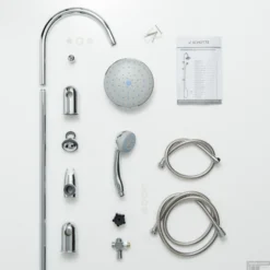 Regendouche Opbouwset Schütte Jamaica Fresh Stortdouche Chroom -Exporteren Badkamer Top Winkel regendouche opbouwset schutte jamaica fresh 60057 detail4