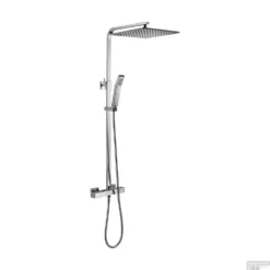 Regendouche Opbouwset Schütte Sumba Met Thermostaatkraan Hart-op-hart 15 Cm Chroom