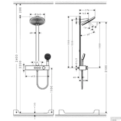 Regendouche Set HansGrohe Pulsify S Showerpipe 2 Jets EcoSmart Met ShowerTablet Select 400 Chroom -Exporteren Badkamer Top Winkel regendouche set hansgrohe pulsify s showerpipe 2 jets ecosmart met showertablet select 400 tech