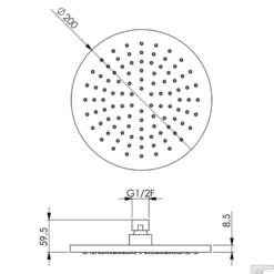 Regendouchekop Salenzi Giro 20 Cm Geborsteld Messing Goud 5 Regendouchekop Salenzi Giro 20 Cm Geborsteld Messing Goud -Exporteren Badkamer Top Winkel regendouchekop salenzi giro 20 cm tech 1