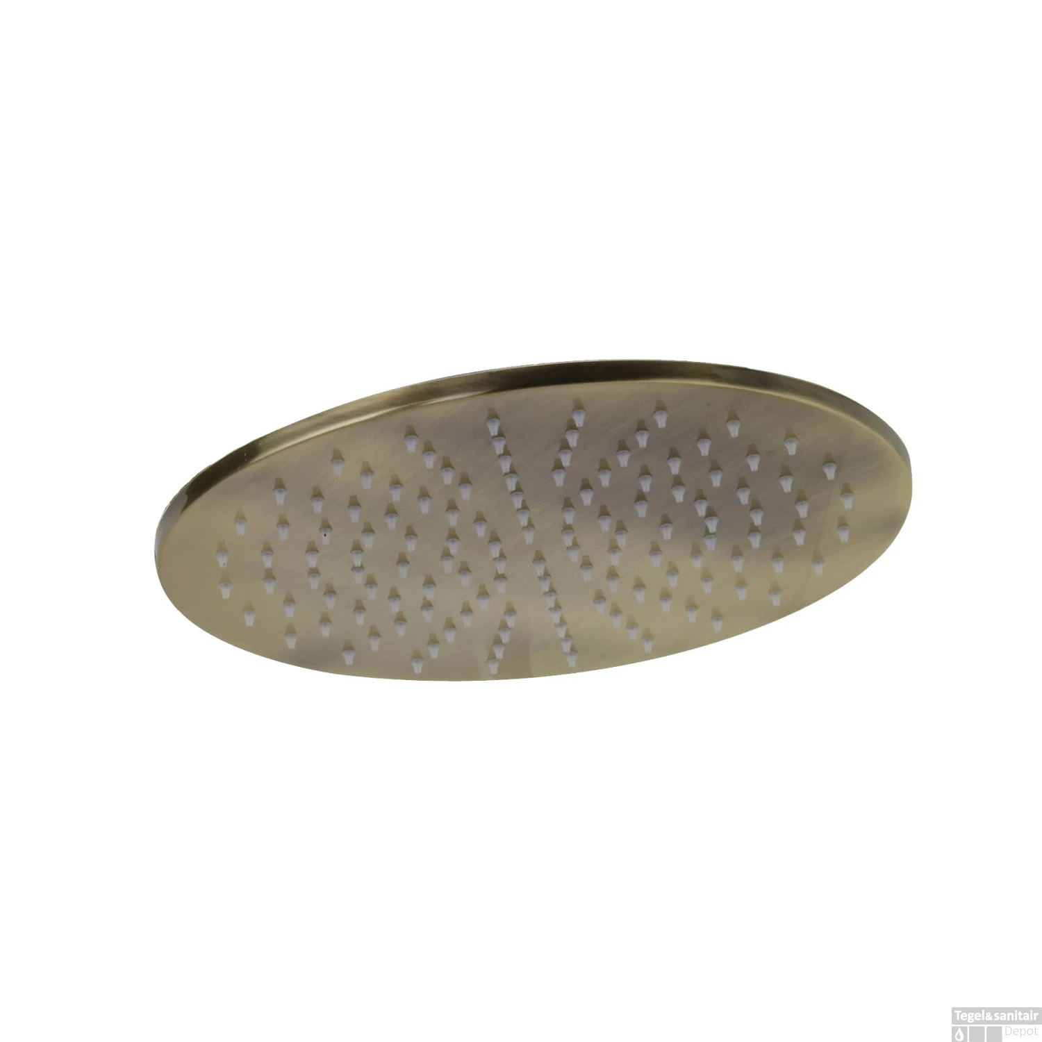 Regendouchekop Salenzi Giro 20 Cm Geborsteld Messing Goud 3 Regendouchekop Salenzi Giro 20 Cm Geborsteld Messing Goud