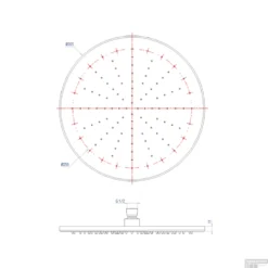 Regendouchekop Salenzi Marble 30cm Black Marble OP=OP -Exporteren Badkamer Top Winkel regendouchekop salenzi marble 30cm black marble tech