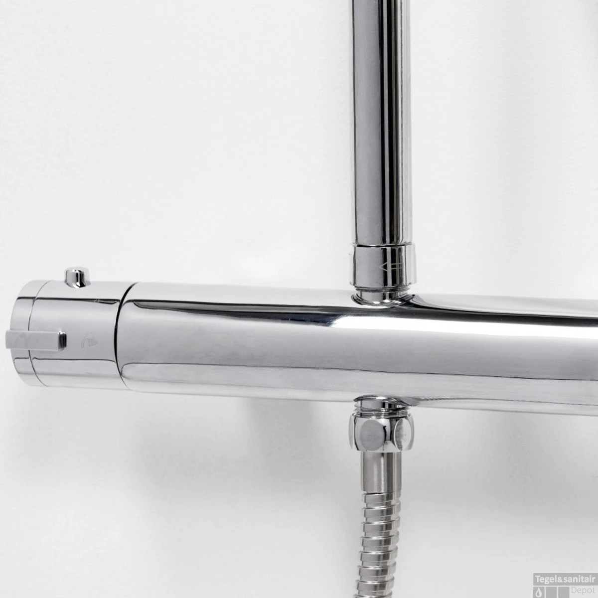 Regendoucheset Opbouw Aqualux Mono 140 Cm Met Thermostaatkraan Chroom 5 Regendoucheset Opbouw Aqualux Mono 140 Cm Met Thermostaatkraan Chroom - Afbeelding 3