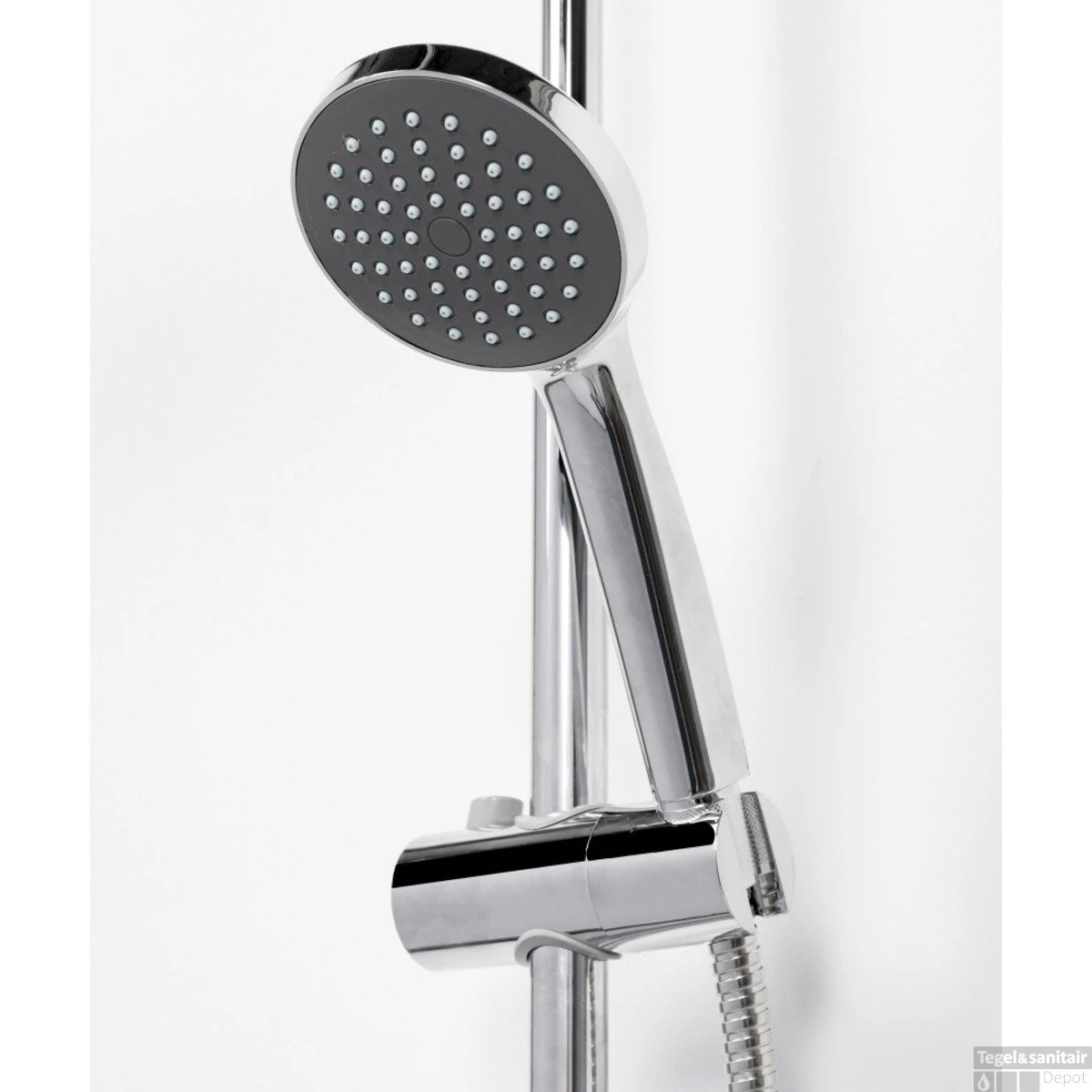 Regendoucheset Opbouw Aqualux Mono 140 Cm Met Thermostaatkraan Chroom 8 Regendoucheset Opbouw Aqualux Mono 140 Cm Met Thermostaatkraan Chroom - Afbeelding 6