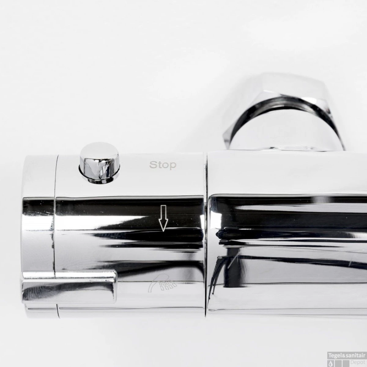 Regendoucheset Opbouw Aqualux Mono 140 Cm Met Thermostaatkraan Chroom 11 Regendoucheset Opbouw Aqualux Mono 140 Cm Met Thermostaatkraan Chroom - Afbeelding 9