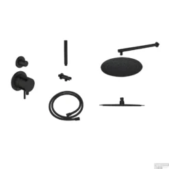 Regendoucheset Best Design Gless Nero M300 RVS Mat Zwart