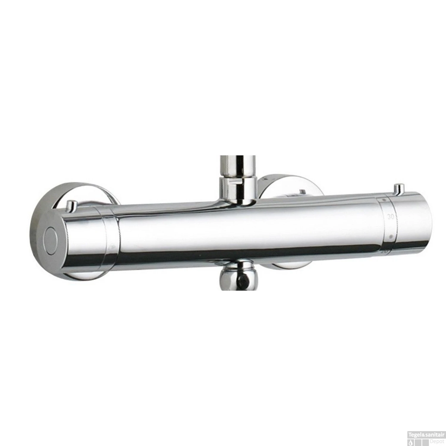 Regendoucheset Boss & Wessing Met Thermostaat Hoofddouche 20 Cm Handdouche 2 Standen Chroom - Afbeelding 4