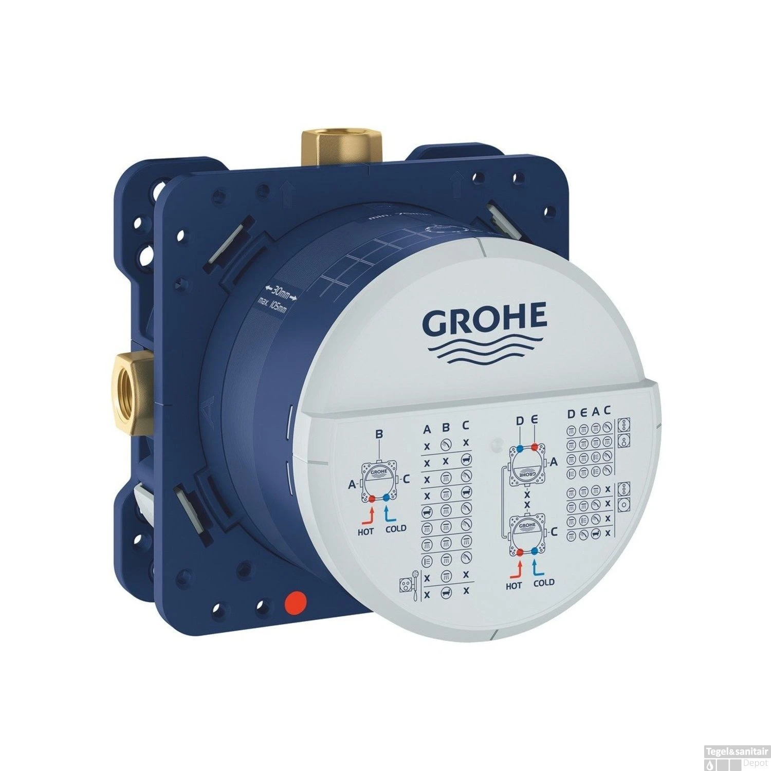 Grohe SmartControl Inbouw Doucheset Rond Met Hoofddouche 20cm Plafond Uitloop En Handdouche Compleet - Afbeelding 3