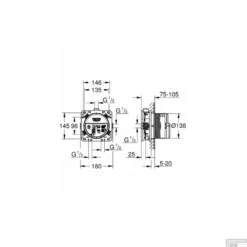 Grohe SmartControl Inbouw Doucheset Vierkant Met Hoofddouche 20cm Plafond Uitloop En Handdouche Compleet -Exporteren Badkamer Top Winkel regendoucheset grohe smartcontrol inbouw rond met 20cm hoofddouche chroom tech