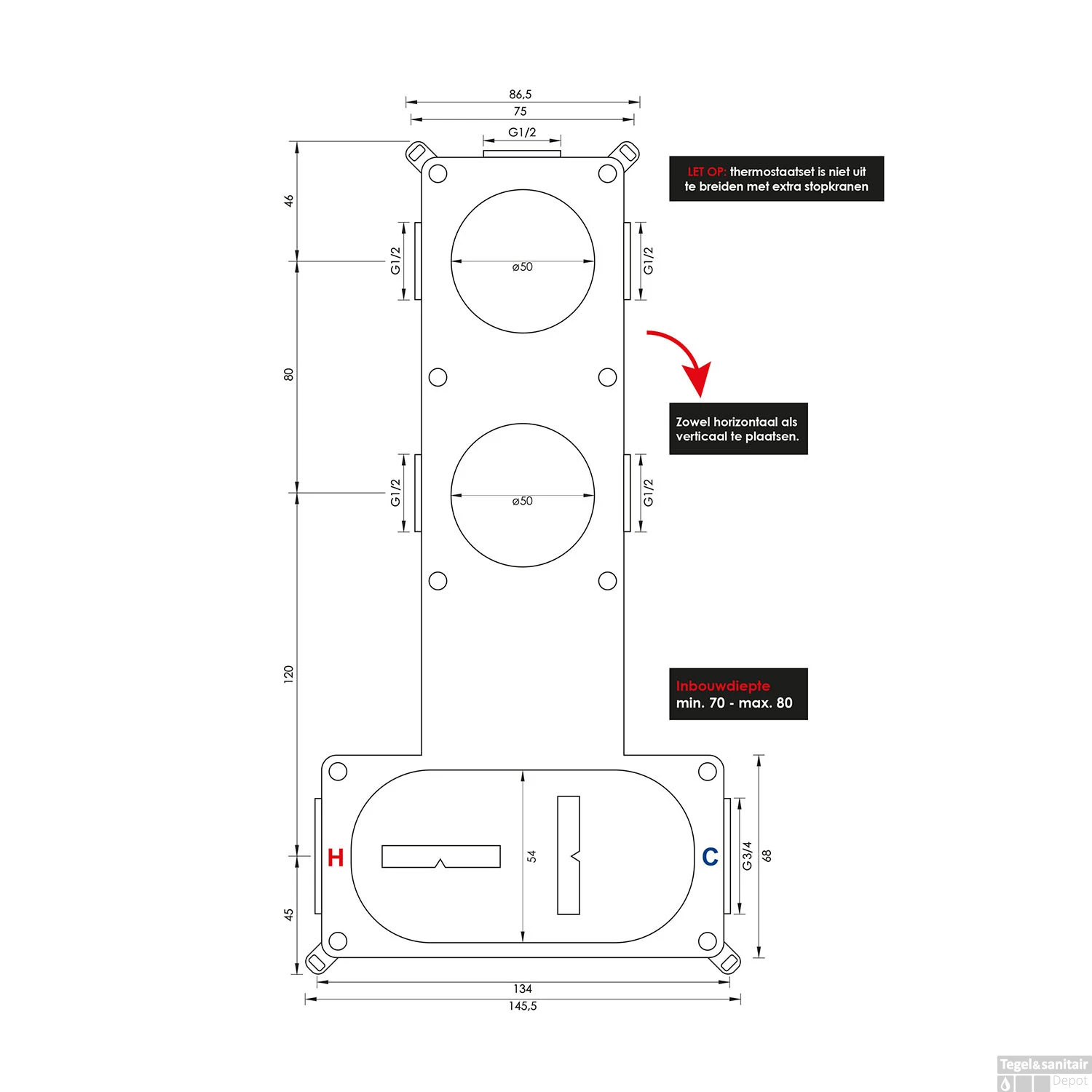Regendoucheset Inbouw Brauer Black Carving Thermostatisch 30cm Met Plafondarm En Handdouche Staaf Losse Stopkranen Mat Zwart - Afbeelding 13