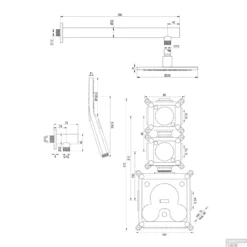 Regendoucheset Inbouw Brauer Gold Edition Thermostatisch 20cm Met Wandarm En Handdouche 3-Standen Losse Stopkranen Geborsteld Goud -Exporteren Badkamer Top Winkel regendoucheset inbouw brauer gold edition thermostatisch 20cm met wandarm en handdouche goud tech2 1