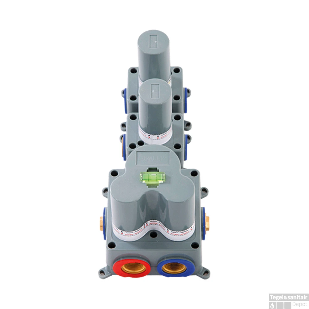 Regendoucheset Inbouw Brauer Gold Edition Thermostatisch 20cm Met Gebogen Wandarm, Glijstang En Handdouche 3-Standen Losse Stopkranen Geborsteld Goud 11 Regendoucheset Inbouw Brauer Gold Edition Thermostatisch 20cm Met Gebogen Wandarm, Glijstang En Handdouche 3-Standen Losse Stopkranen Geborsteld Goud - Afbeelding 9