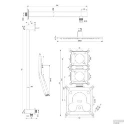 Regendoucheset Inbouw Brauer Gold Edition Thermostatisch 30cm Met Wandarm, Glijstang En Handdouche 3-Standen Losse Stopkranen Geborsteld Goud -Exporteren Badkamer Top Winkel regendoucheset inbouw brauer gold edition thermostatisch goud tech2