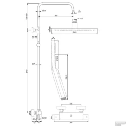 Regendoucheset Opbouw Brauer Gunmetal Edition 30 Cm Thermostatisch Met Handdouche 3-Standen Geborsteld Gunmetal -Exporteren Badkamer Top Winkel regendoucheset opbouw brauer gunmetal edition 30 cm thermostatisch met handdouche 3 standen geborsteld gunmetal tec
