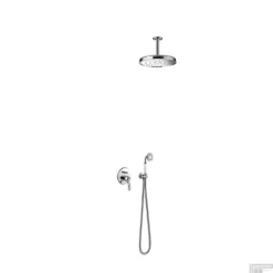 Regendoucheset Tres Clasic Mengkraan Plafondarm Incl. Handdouche Chroom