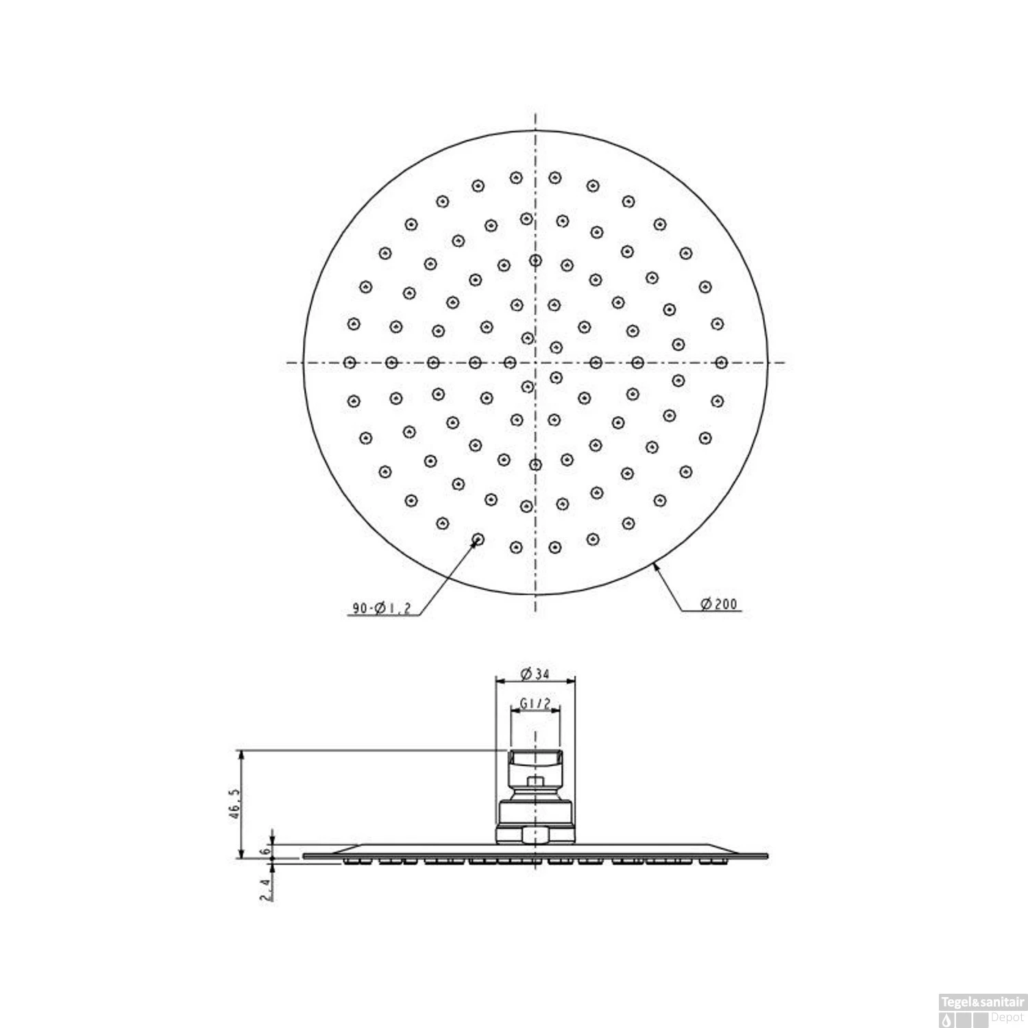Regendoucheset Wiesbaden Dreams Met Inbouwdeel En Plafonduitloop Gunmetal 9 Regendoucheset Wiesbaden Dreams Met Inbouwdeel En Plafonduitloop Gunmetal - Afbeelding 7