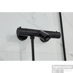 Opbouw Badkraan Boss & Wessing Nero Met Handdoucheset Mat Zwart -Exporteren Badkamer Top Winkel saniclear nero mat zwarte badkraan thermostatisch met handdouche set sk6703 5 1