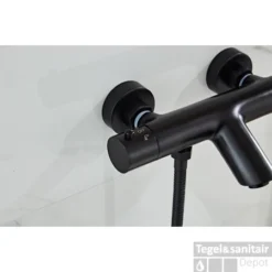 Opbouw Badkraan Boss & Wessing Nero Met Handdoucheset Mat Zwart -Exporteren Badkamer Top Winkel saniclear nero mat zwarte badkraan thermostatisch met handdouche set sk6703 6 1