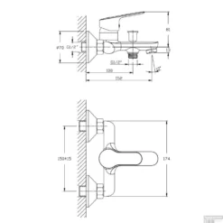 Sanimar Toledo Bad En Douchemengkraan Naakt Messing Chroom -Exporteren Badkamer Top Winkel sanimar toledo bad en douchemengkraan naakt messing chroom tech