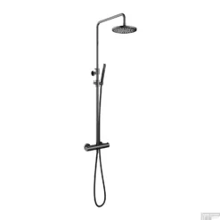 Doucheset Hotbath Cobber Met 30 Cm Hoofddouche Zwart Chroom