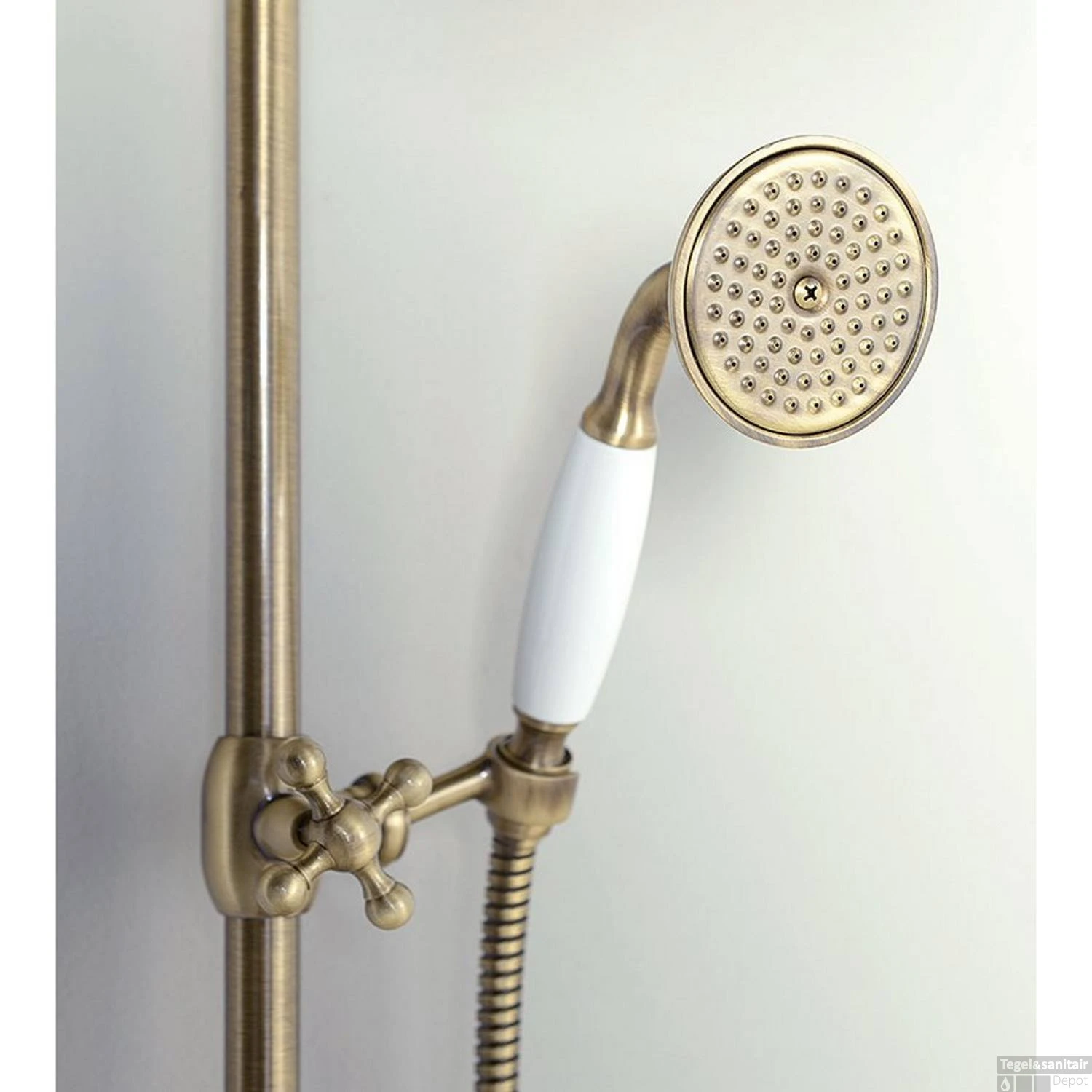 Regendoucheset Opbouw Sapho Antea Compleet Thermostatische Ø 20 Cm Brons 5 Regendoucheset Opbouw Sapho Antea Compleet Thermostatische Ø 20 Cm Brons - Afbeelding 3