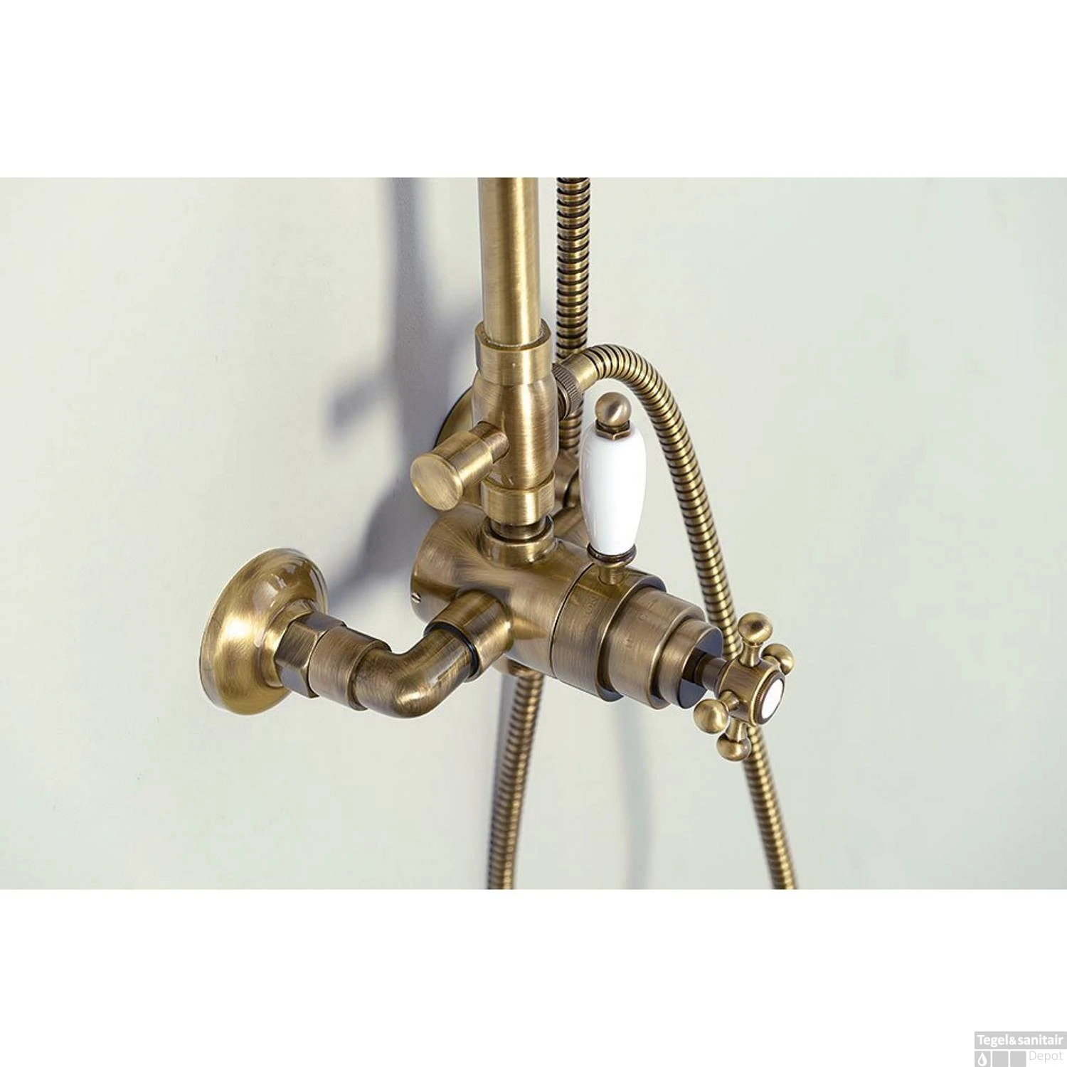 Regendoucheset Opbouw Sapho Antea Compleet Thermostatische Ø 20 Cm Brons 6 Regendoucheset Opbouw Sapho Antea Compleet Thermostatische Ø 20 Cm Brons - Afbeelding 4