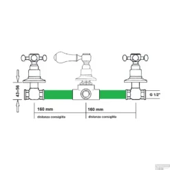 Douchekraan Inbouw Sapho Antea Mengkraan Afbouwdeel 2-weg Brons -Exporteren Badkamer Top Winkel set305 106 douchekraan inbouw sapho antea mengkraan afbouwdeel 2 weg brons 7