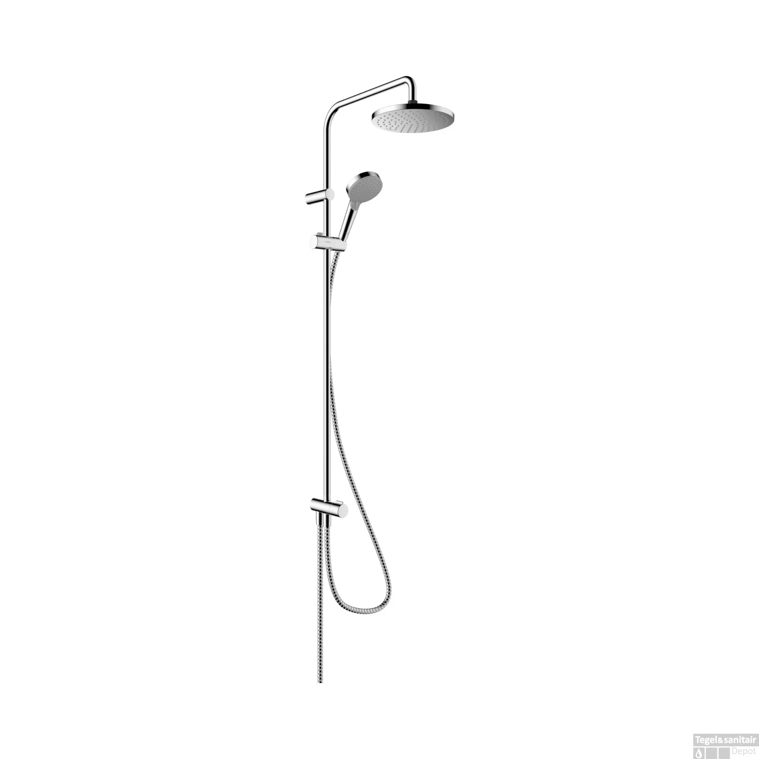 Showerpipe HansGrohe Vernis Blend 200 1 Jet Reno EcoSmart Chroom