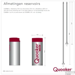 Quooker Reservoir Combi 2.2-E Boiler EQR (alleen De Boiler) -Exporteren Badkamer Top Winkel technische specificaties combi 1