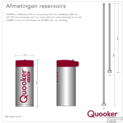 Quooker Reservoir Combi+ 2.2-E Boiler 22+EQR (alleen De Boiler) 16 Quooker Reservoir Combi+ 2.2-E Boiler 22+EQR (alleen De Boiler) -Exporteren Badkamer Top Winkel technische specificaties combi plus 1